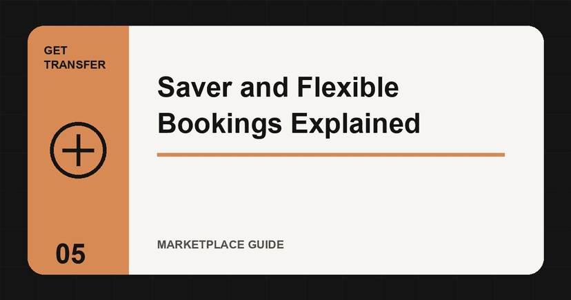 Saver and Flexible Bookings Explained