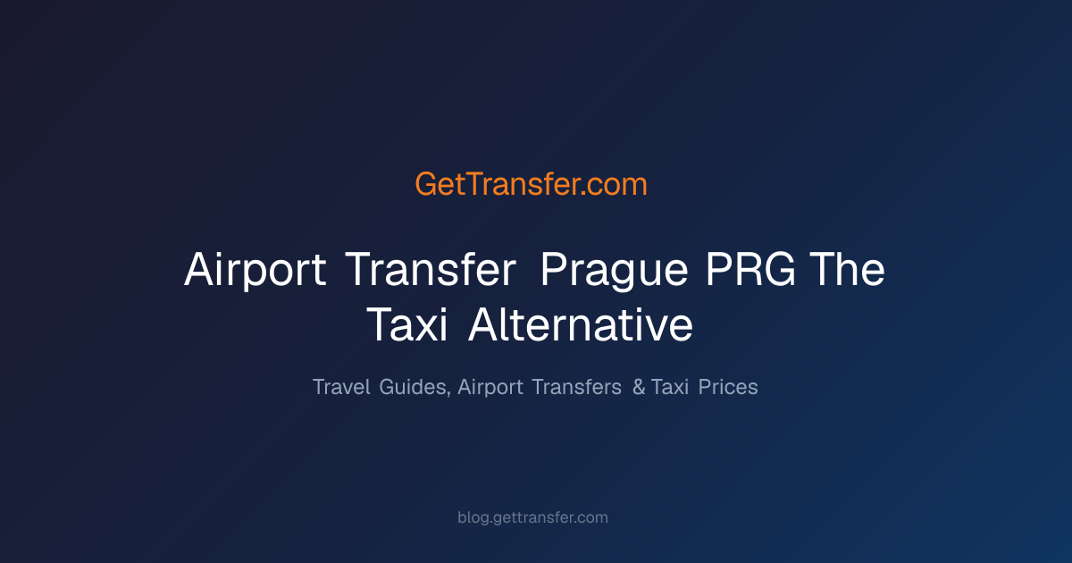 Airport Transfer Prague PRG – The Taxi Alternative