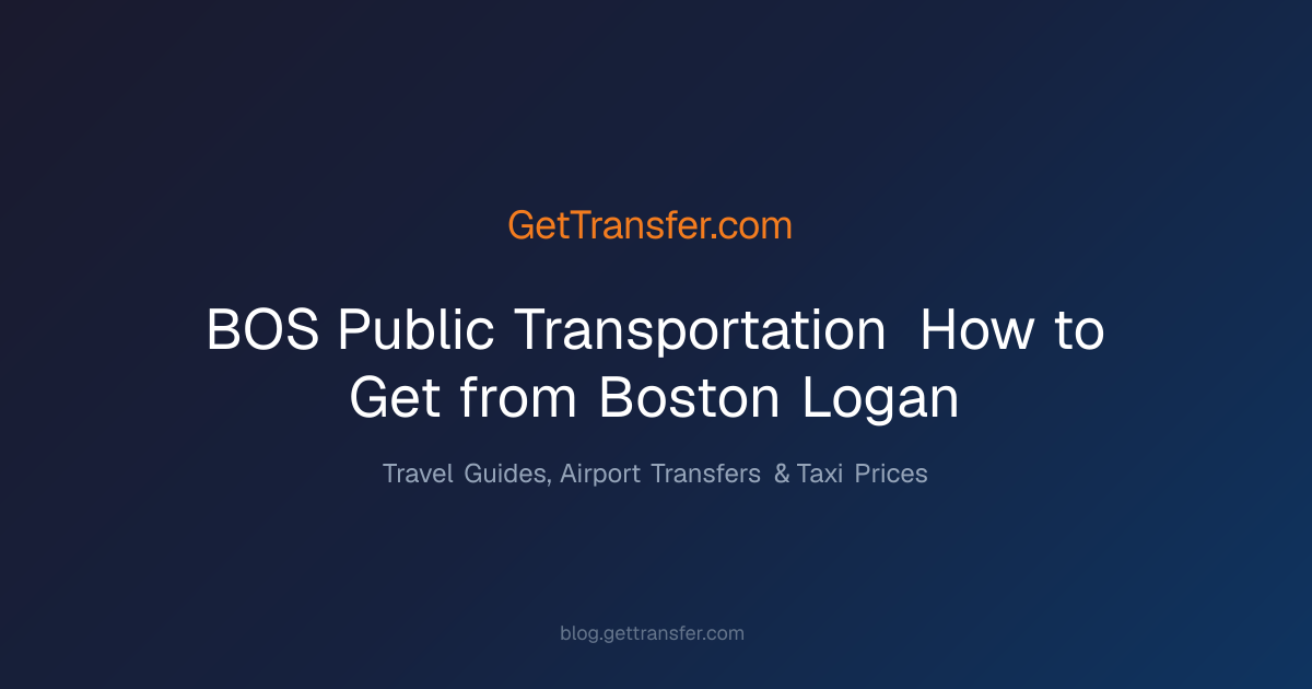 BOS Public Transportation - How to Get from Boston Logan
