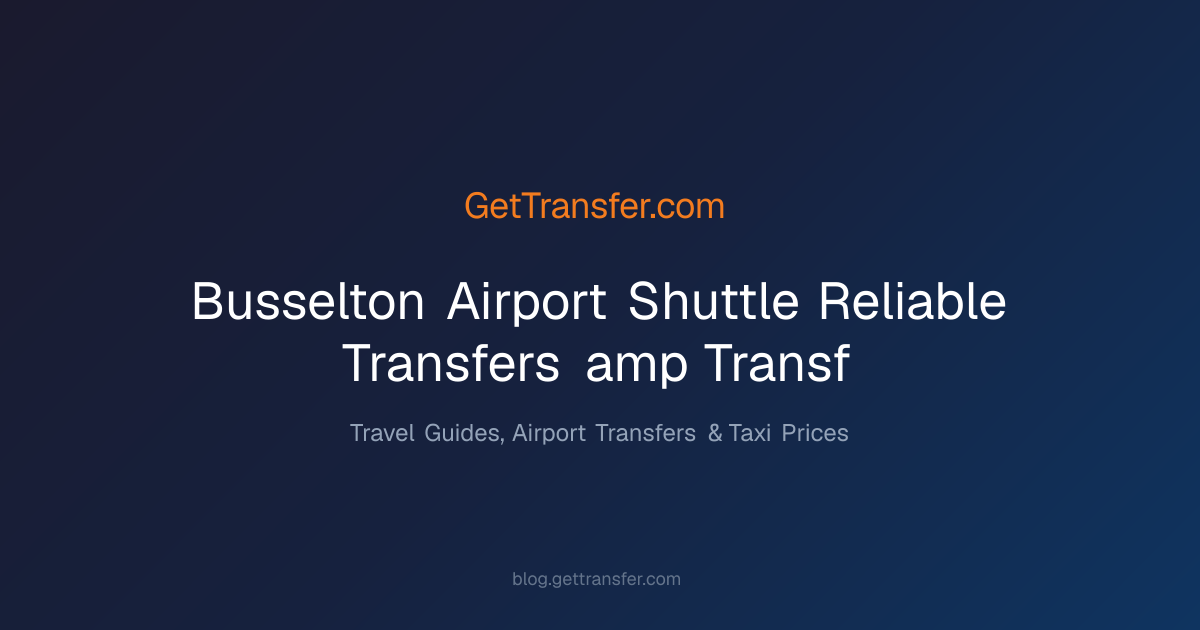 Busselton Airport Shuttle - Reliable Transfers &amp - Transf