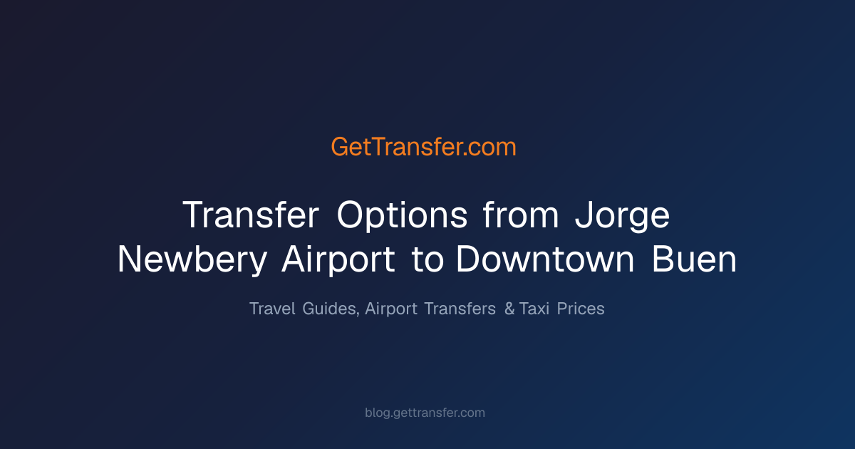 Transfer Options from Jorge Newbery Airport to Downtown Buen