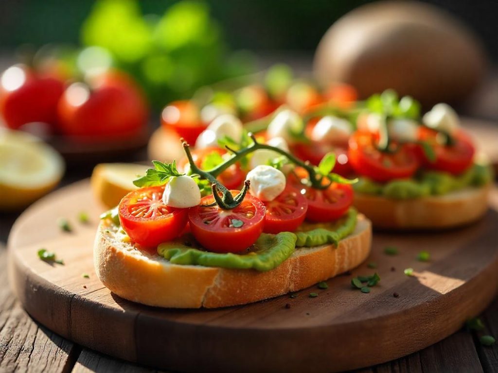 Flavorful Avocado Toast with Cherry Tomatoes and Feta