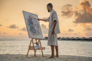 Artistic Inspiration at Anantara Veli Maldives Resort with Cambodian Artist FONKi
