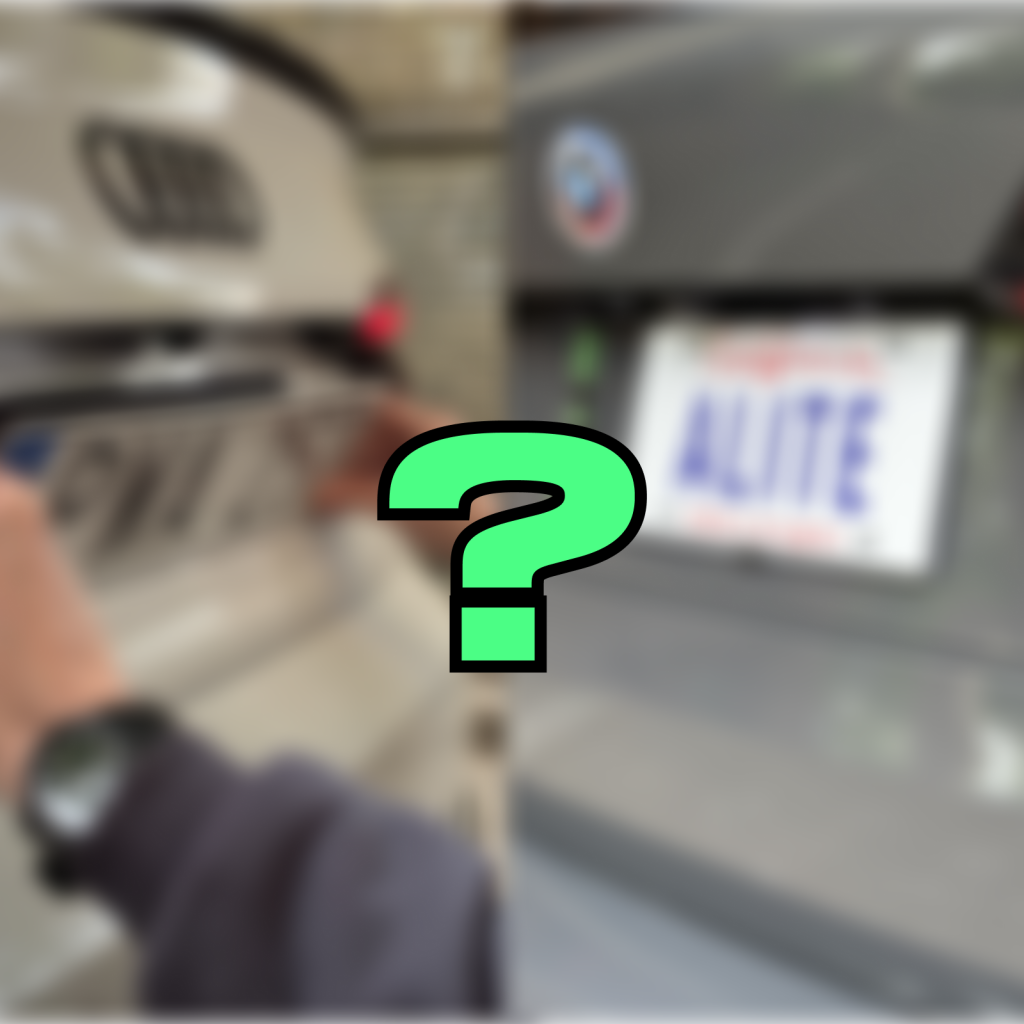 How to put on a license plate without a frame?