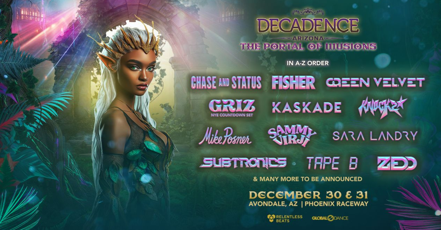 Experience the Magic of Decadence Arizona’s ‘The Portal of Illusions’ This New Year’s Eve