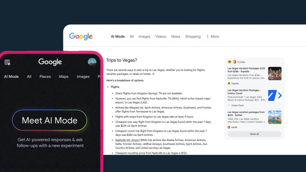 Google AI Mode and its Impact on Online Travel Searches