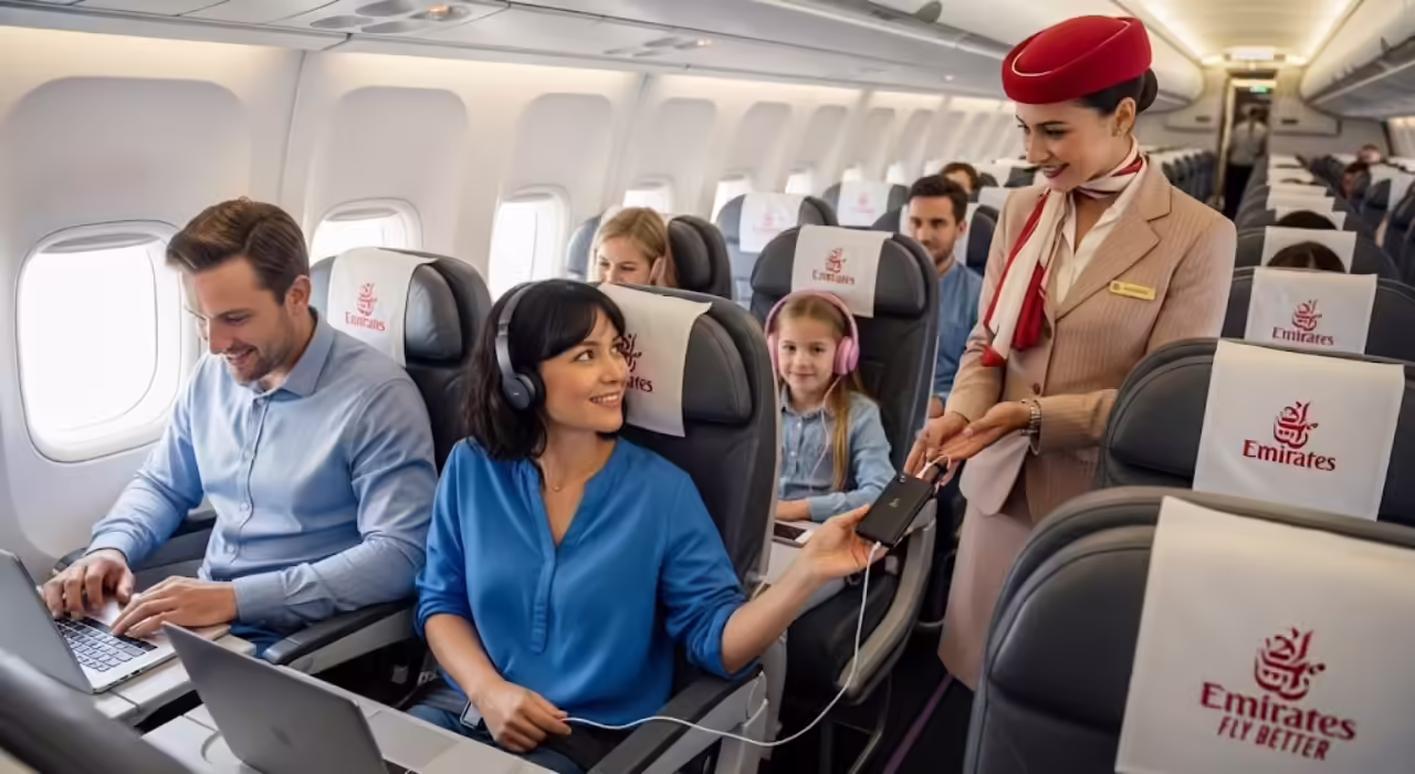 Авіакомпанія Emirates Airlines впроваджує заборону на використання павербанків для забезпечення безпеки польотів