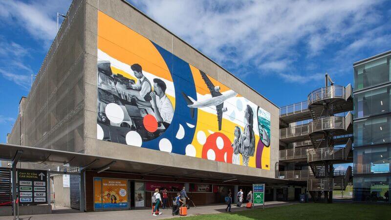 A Vibrant Tribute to Air Travel History Unveiled at Cork Airport’s Multi-Storey Car Park