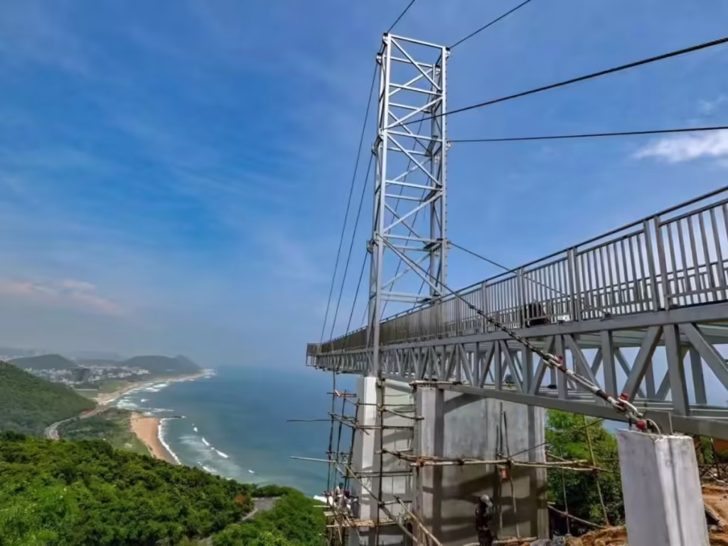 Vizag’s Kailasagiri Hills Welcomes India’s Longest Glass Skywalk Bridge Offering Stunning Panoramas