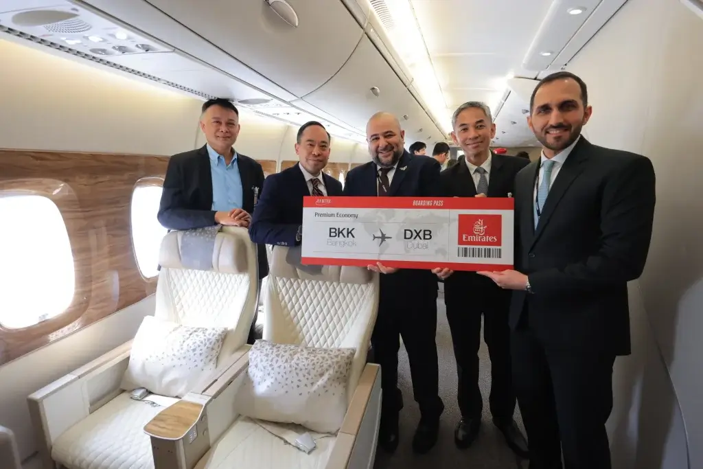 Emirates Rolls Out Upgraded Premium Economy on Its A380 Serving Bangkok
