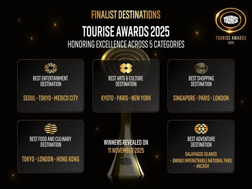 Meet the Visionary Destinations Leading the 2025 TOURISE Awards for Excellence in Tourism
