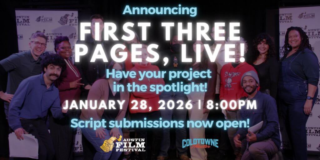 Experience the First Three Pages Live! Event Featuring Local Writers at ColdTowne Theater in January 2026