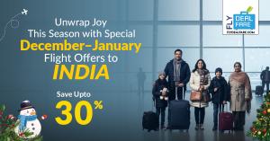 Affordable Winter Airfares from USA and Canada to India Now Available via FlyDealFare